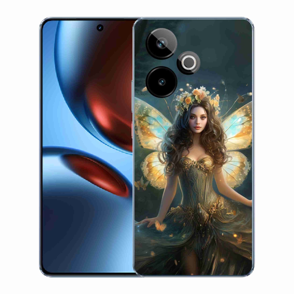Gelový kryt mmCase na Realme GT 7 5G/GT 7T 5G - motýlí žena
