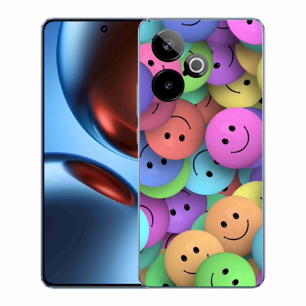 Gelový kryt mmCase na Realme GT 7 5G/GT 7T 5G - barevní smajlíci