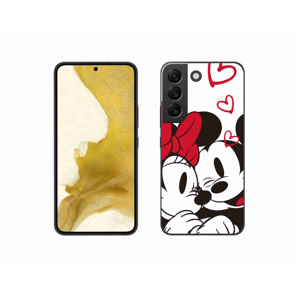 Gelový kryt mmCase na Samsung Galaxy S22 5G - minnie a mickey