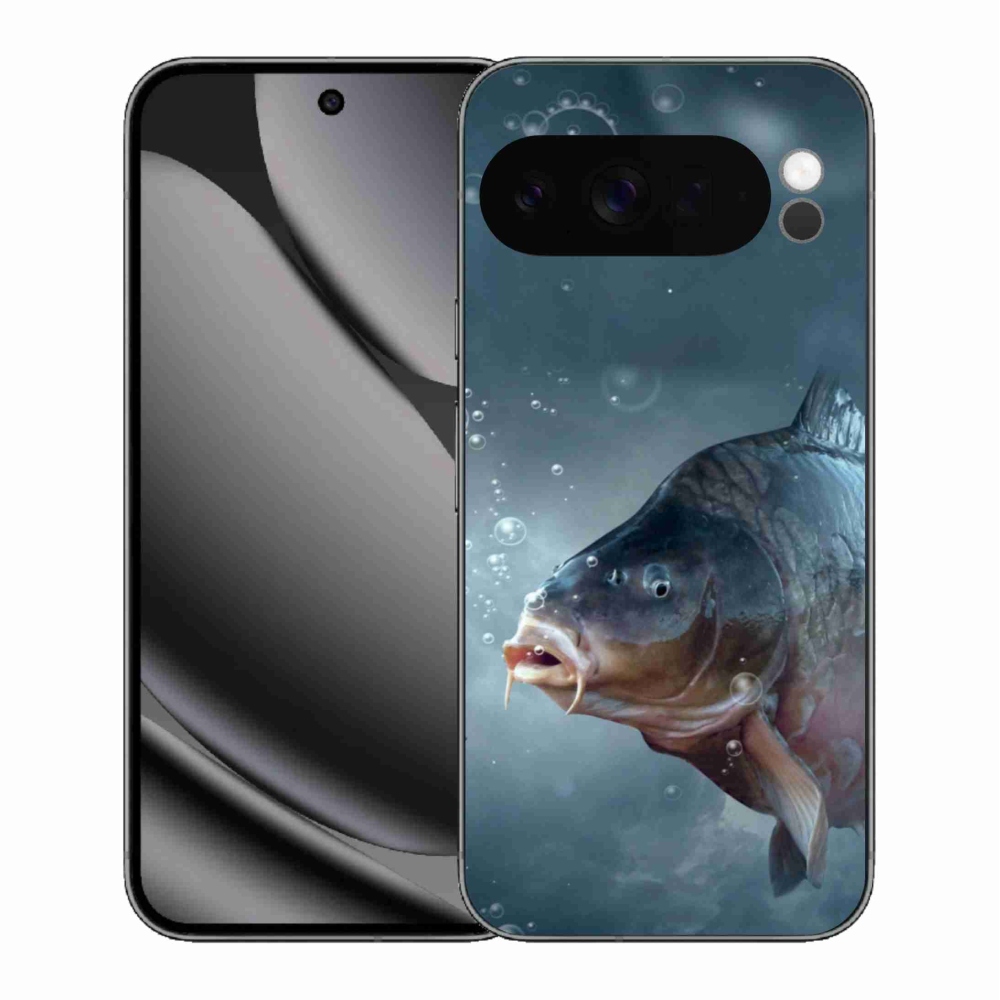 Gelový kryt mmCase na Google Pixel 10 Pro XL - kapr a bublinky