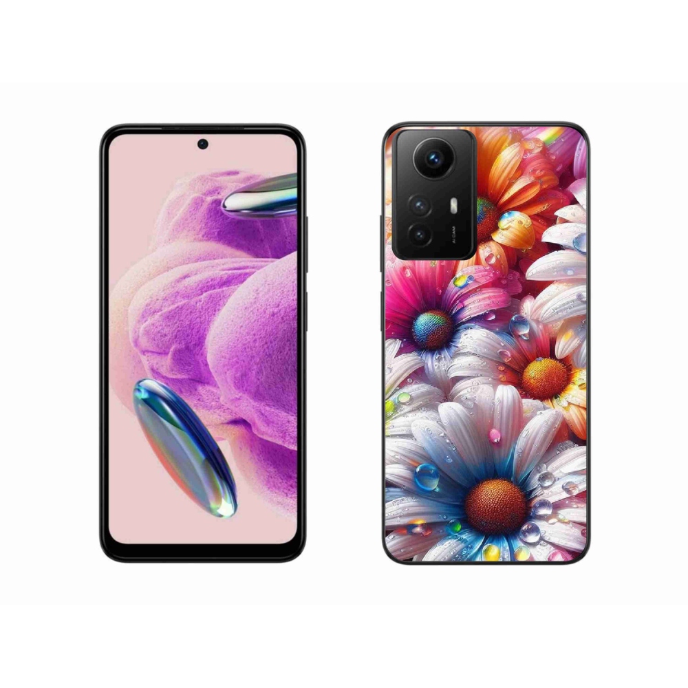 Gelový kryt mmCase na Xiaomi Redmi Note 12S - barevné kopretiny