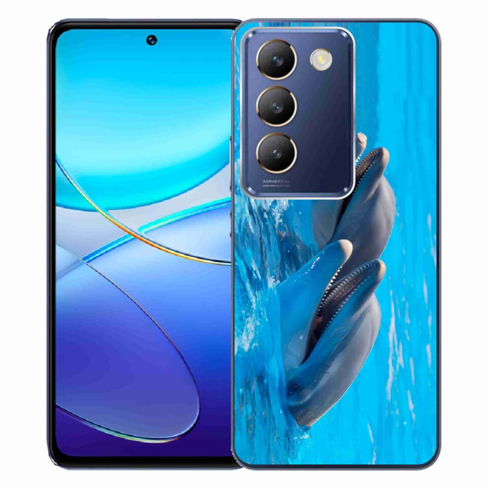 Gelový kryt mmCase na Vivo V40 SE 4G/5G - delfíni