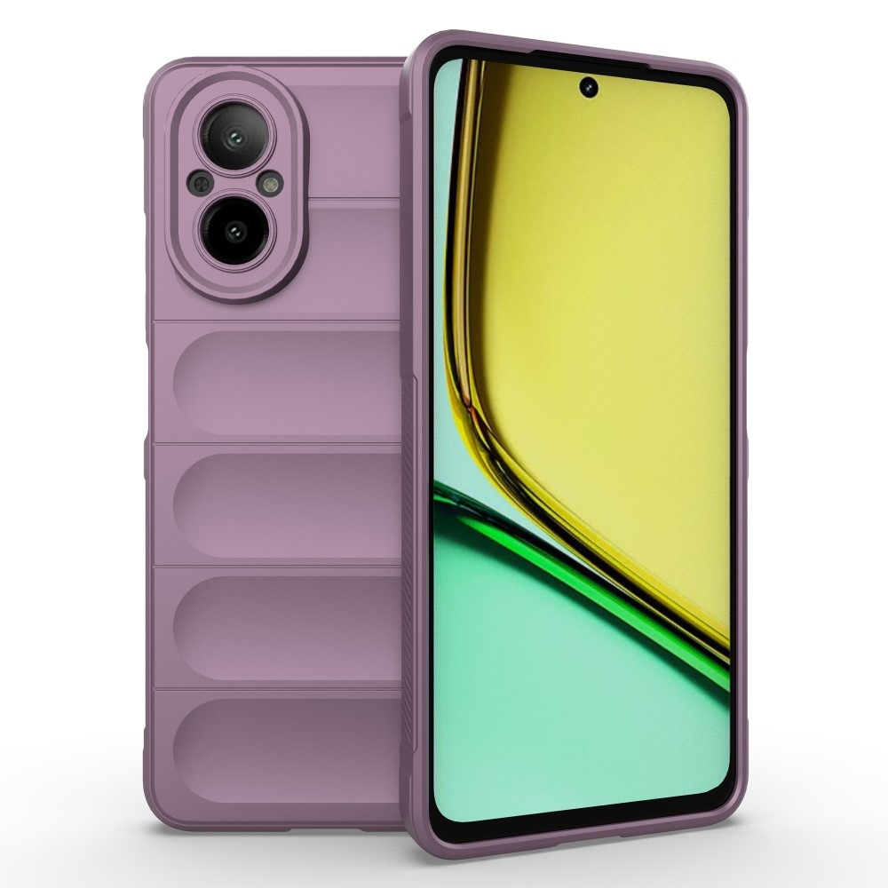 Rugg odolný gelový kryt na mobil Realme C67 - světlefialový
