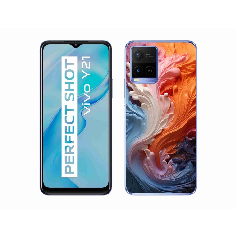 Gelový kryt mmCase na Vivo Y21/Y21s/Y33s - abstraktní motiv 8