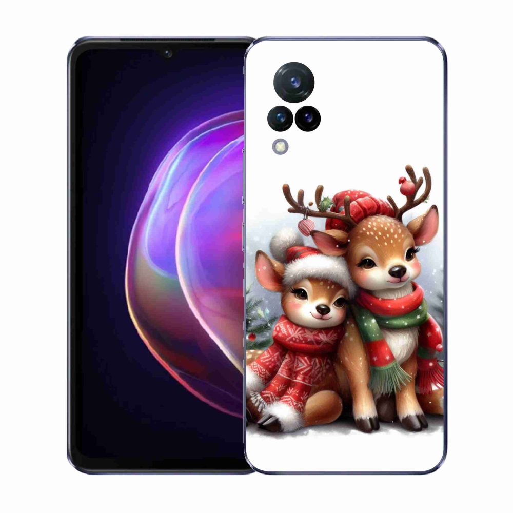 Gelový kryt mmCase na Vivo V21 4G/5G - vánoční sobi