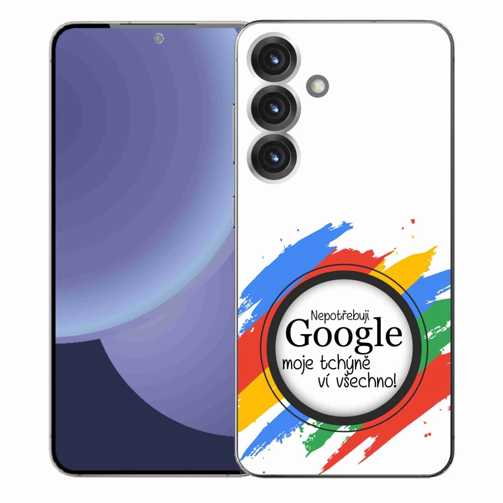 Gelový kryt mmCase na Samsung Galaxy S25+ - tchýně ví všechno bílé pozadí