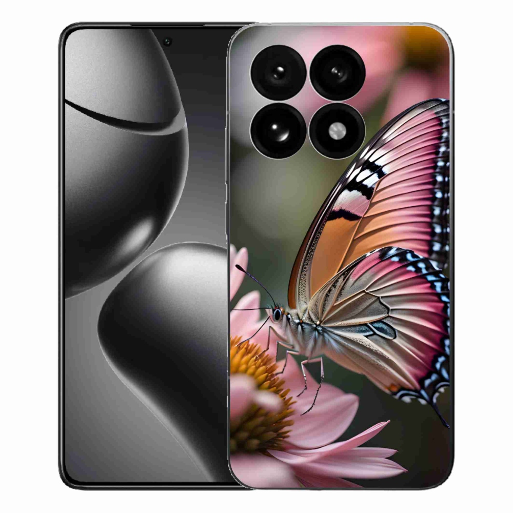 Gelový kryt mmCase na Xiaomi 15T - barevný motýl