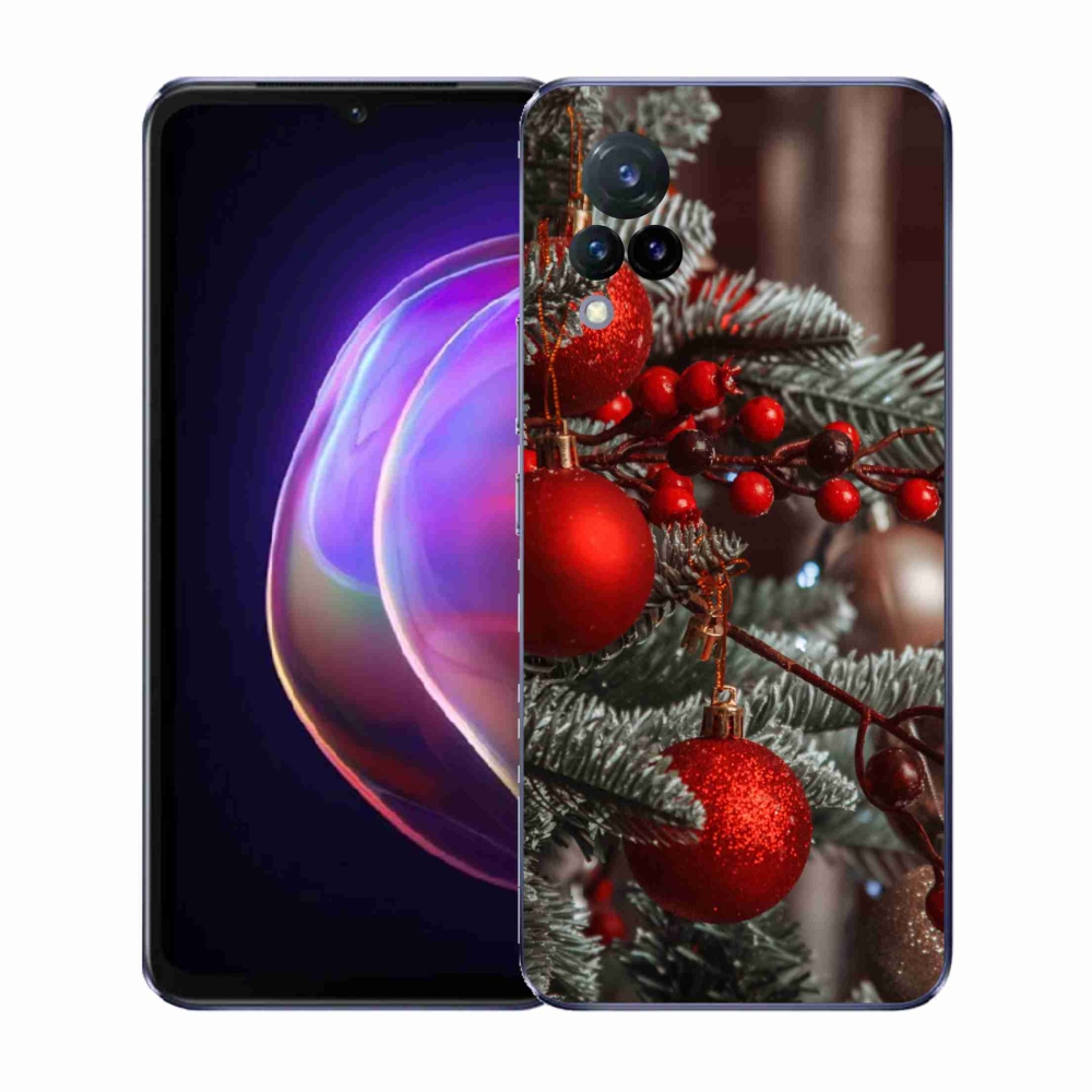 Gelový kryt mmCase na Vivo V21 4G/5G - vánoční ozdoby 2