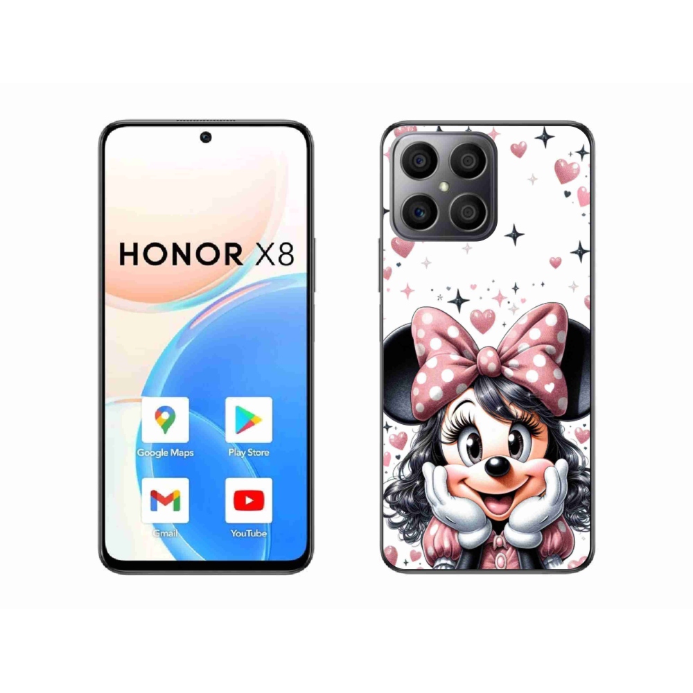 Gelový kryt mmCase na Honor X8 4G - minnie