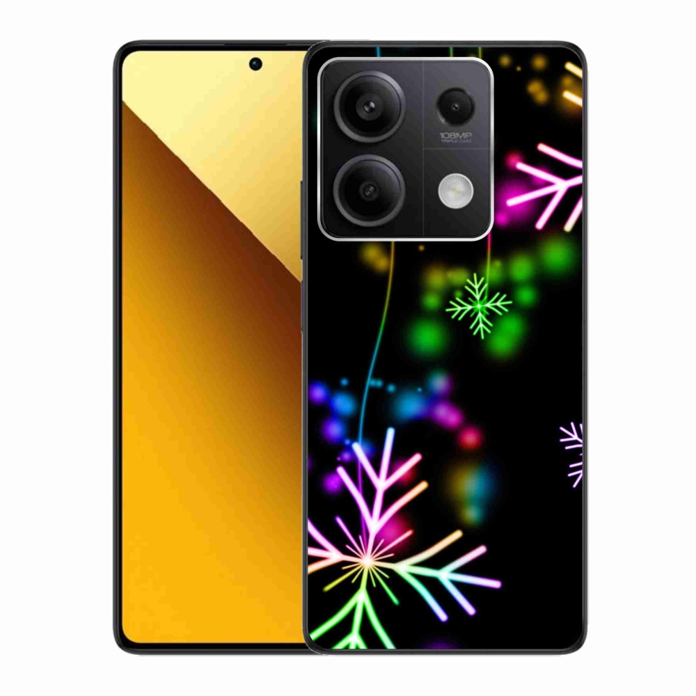 Gelový kryt mmCase na Xiaomi Redmi Note 13 5G - barevné vločky