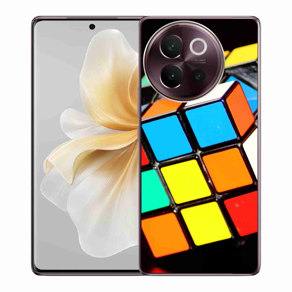 Gelový obal mmCase na Vivo V40 Lite 5G - rubikova kostka