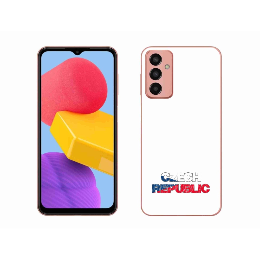 Gelový kryt mmCase na Samsung Galaxy M13 - Czech Republic bílé pozadí