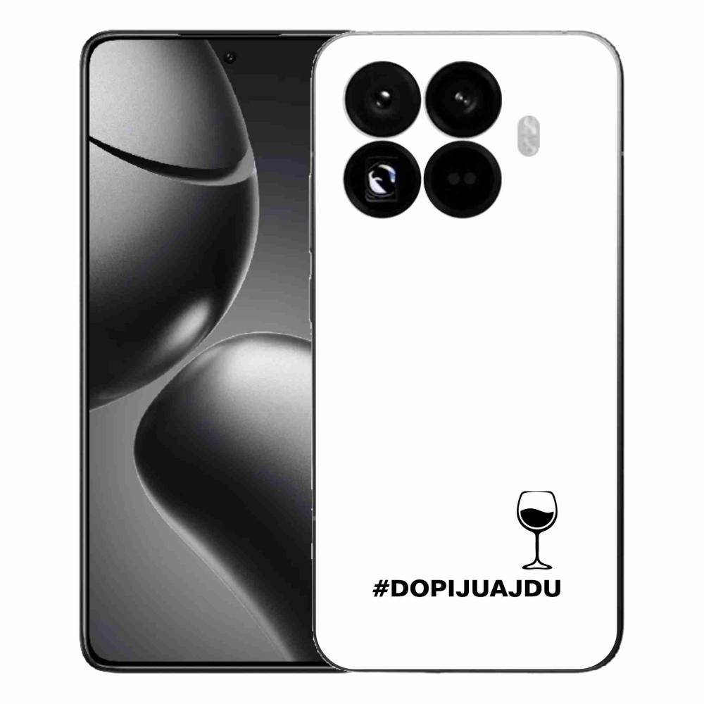 Gelový kryt mmCase na Xiaomi 15T Pro - vinný motiv bílé pozadí
