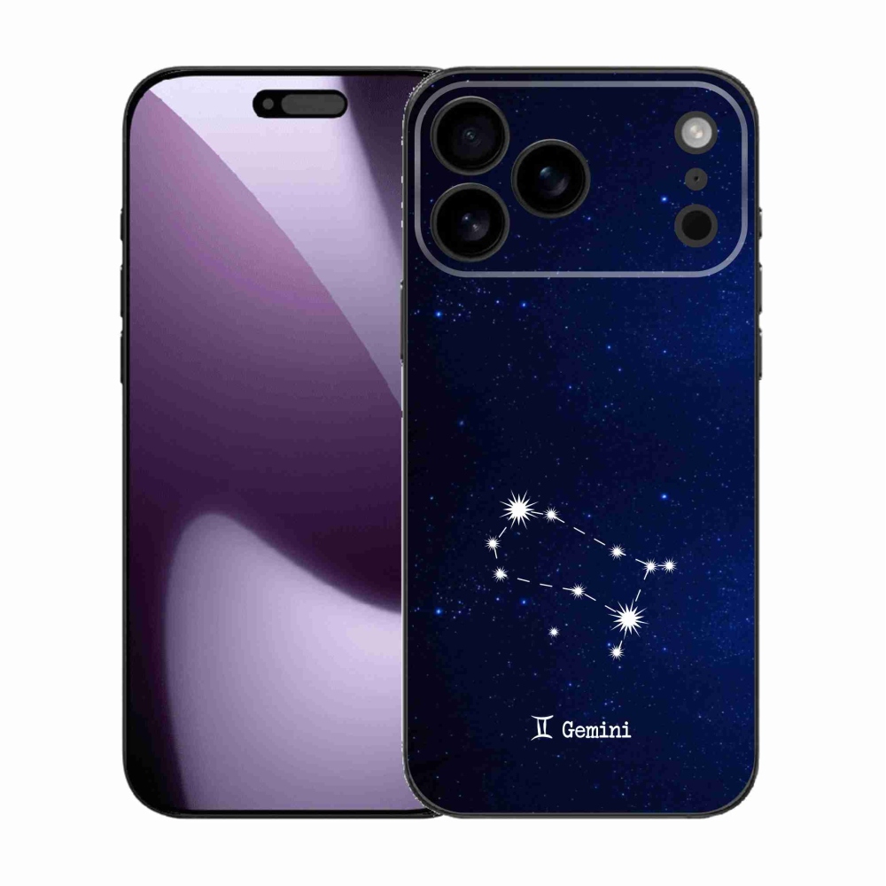 Gelový kryt mmCase na iPhone 17 Pro Max - souhvězdí Blíženců