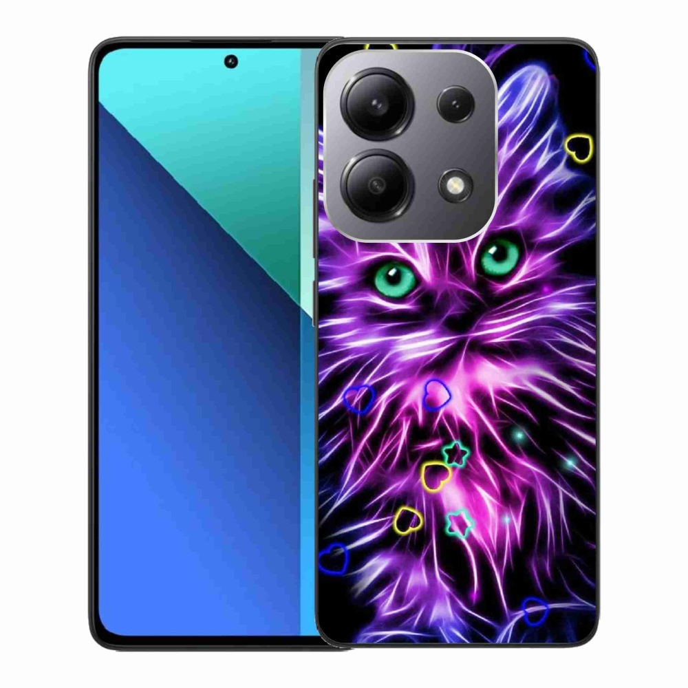 Gelový kryt mmCase na Xiaomi Redmi Note 13 - abstraktní kočka