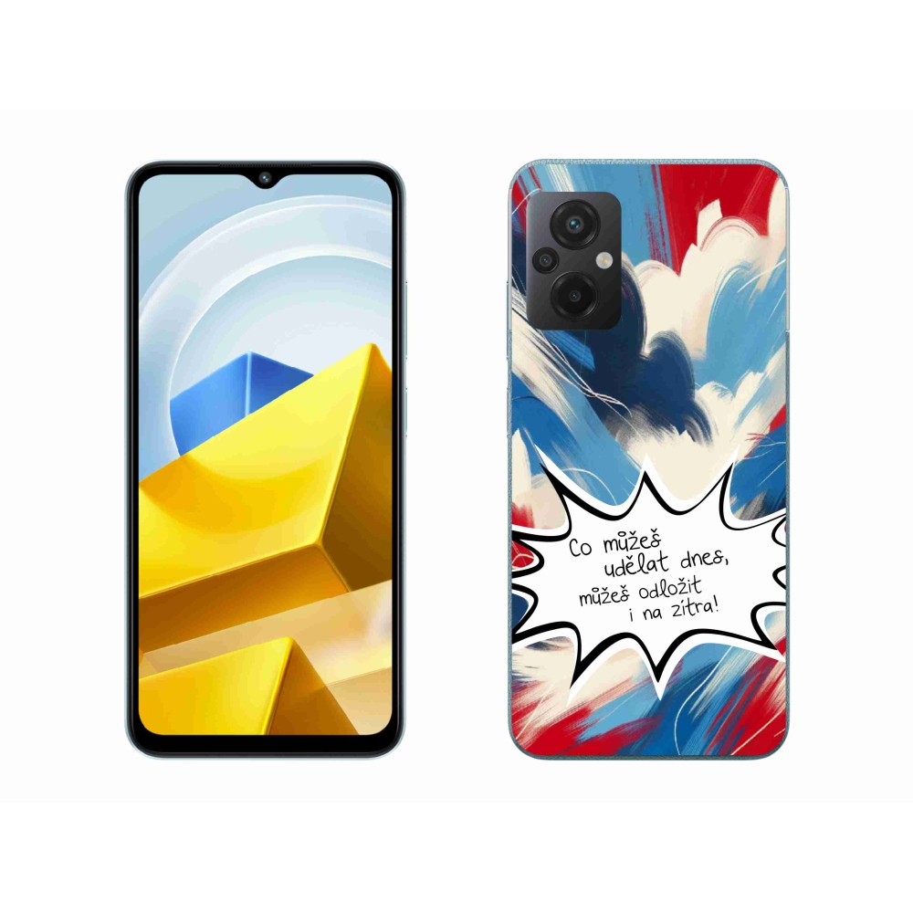Gelový kryt mmCase na Xiaomi Poco M5 4G - vtipný text 9 bílé pozadí