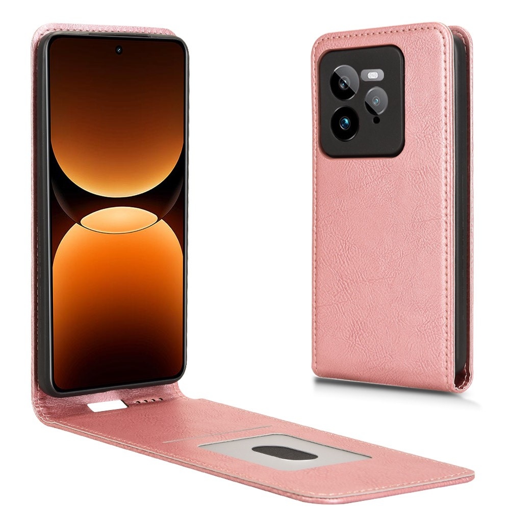 Vert flipové pouzdro na Realme GT 7 Pro 5G - růžovozlaté