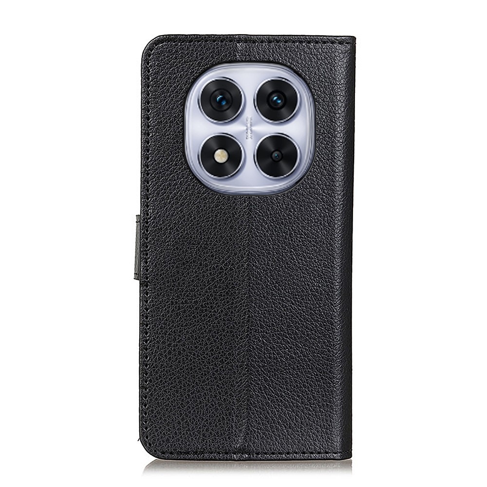 Litchie knížkové pouzdro na Xiaomi Redmi Note 14 Pro - černé