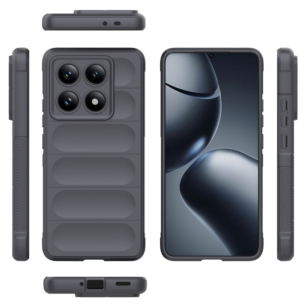 Rugg odolný gelový obal na Xiaomi Redmi Note 14 Pro 5G/Poco X7 5G - tmavěšedý