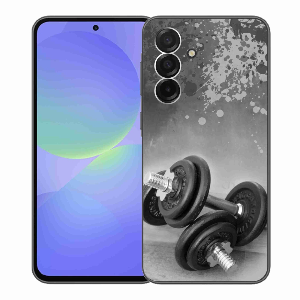 Gelový kryt mmCase na Samsung Galaxy A36 5G - činky 1