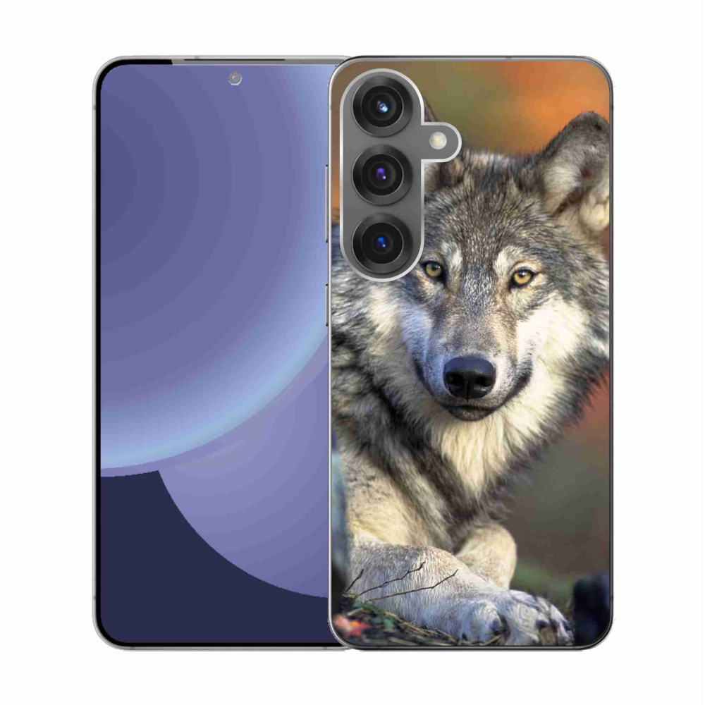 Gelový kryt mmCase na Samsung Galaxy S25 - vlk