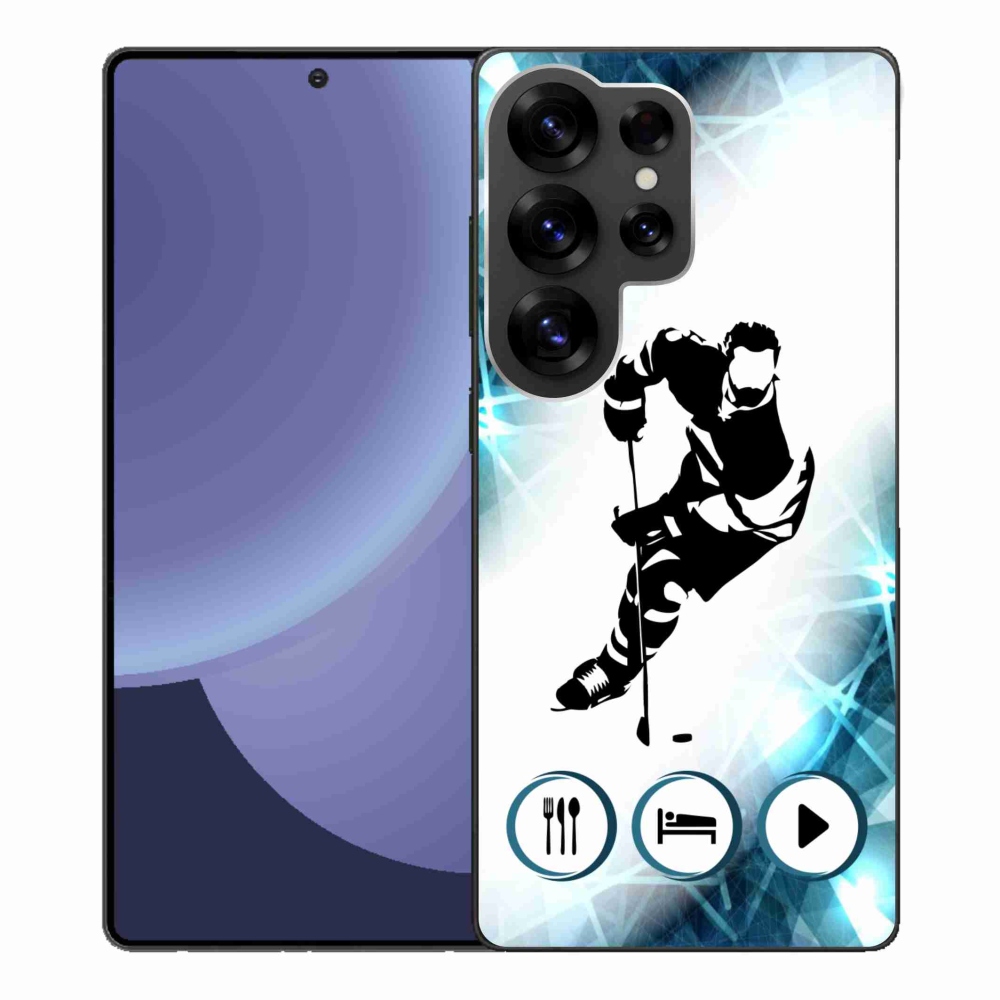 Gelový kryt mmCase na Samsung Galaxy S25 Ultra - hokej 1