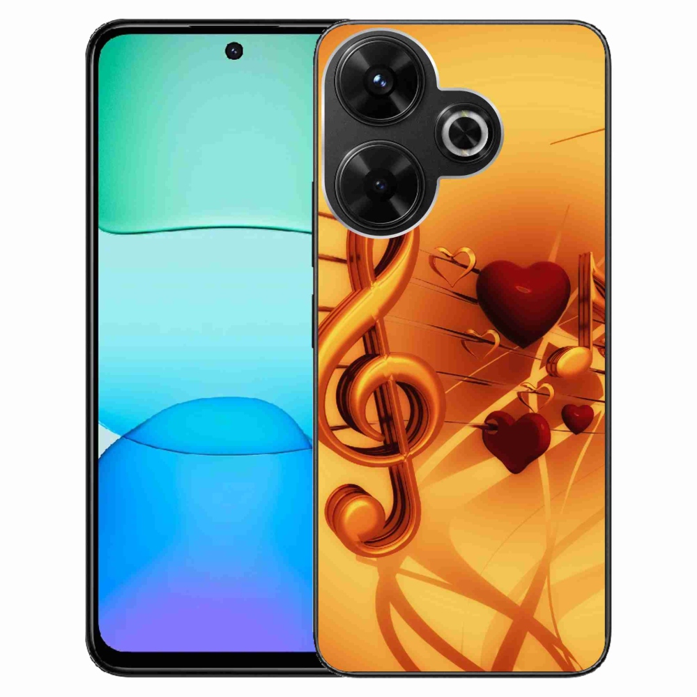 Gelový kryt mmCase na Xiaomi Redmi 13 4G/Poco M6 4G - noty