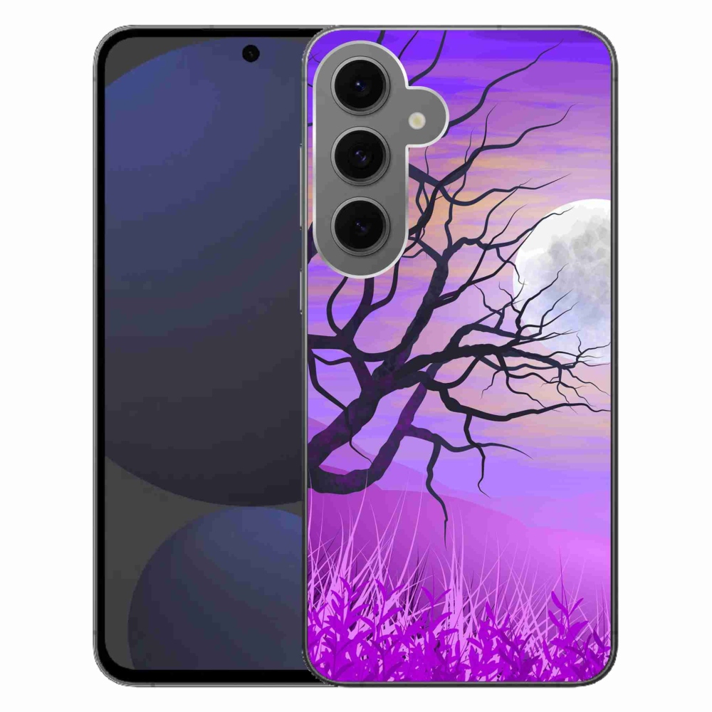 Gelový obal mmCase na Samsung Galaxy S24 FE - kreslený opadaný strom