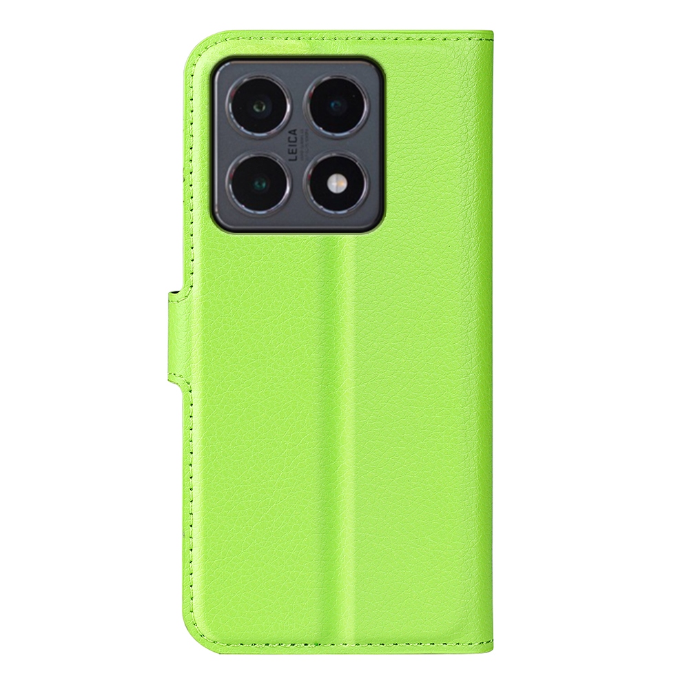 Litchi knížkové pouzdro na Xiaomi 15T - zelené