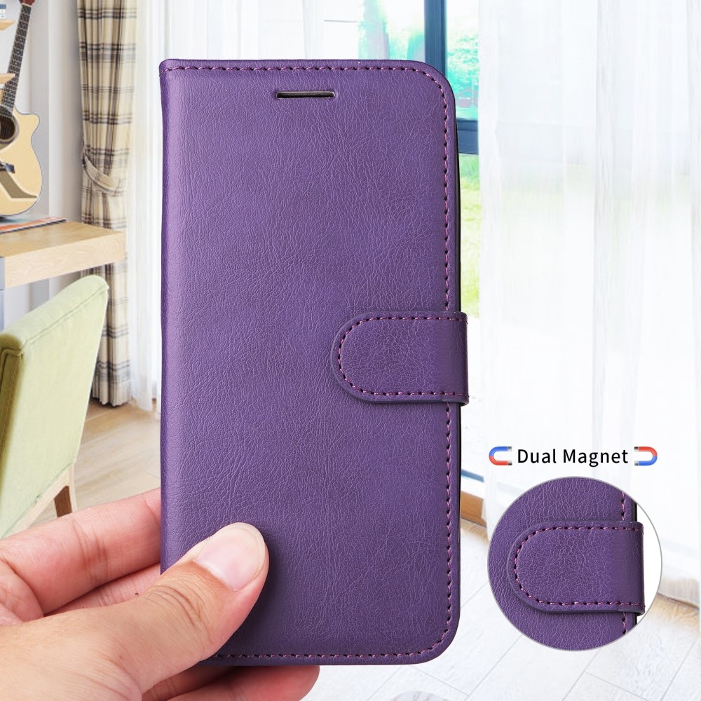 Wallet knížkové pouzdro na Xiaomi Redmi A5 (173.45x79.35x8.45mm) - fialové
