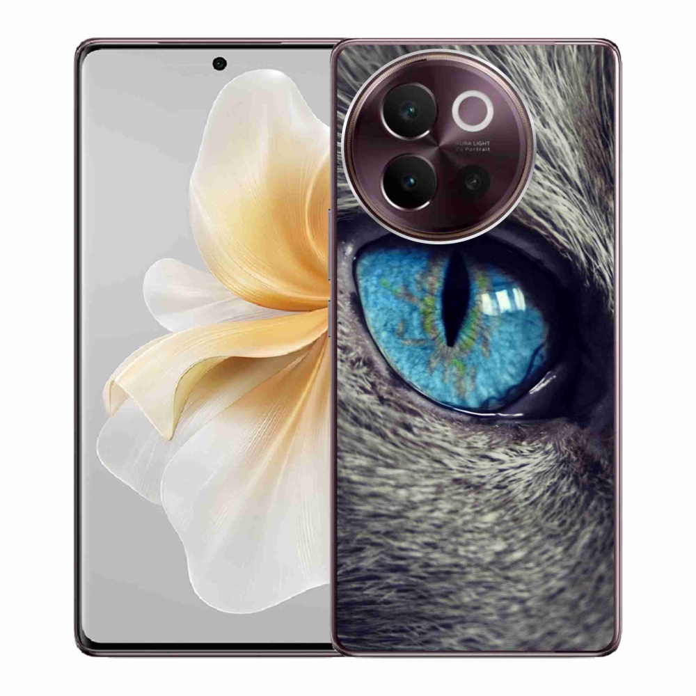 Gelový kryt mmCase na Vivo V40 Lite 5G - modré kočičí oko