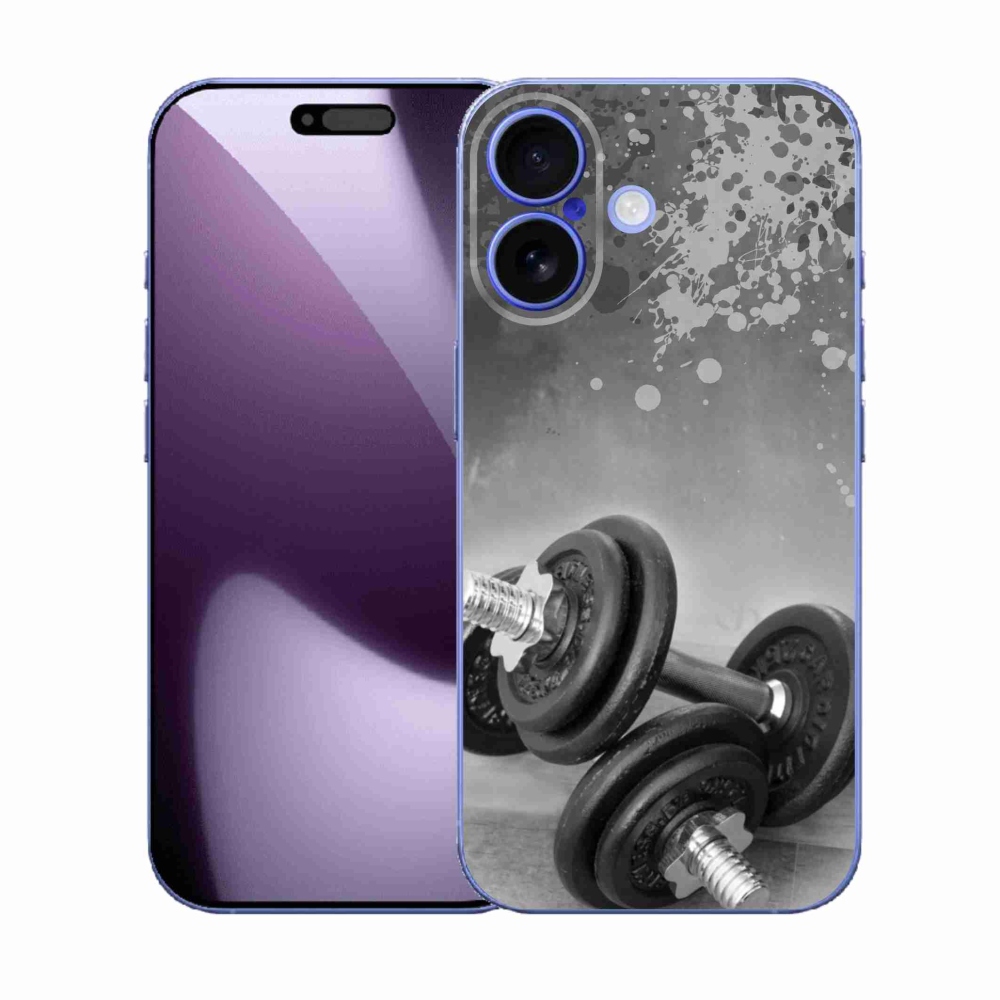 Gelový kryt mmCase na iPhone 17 - činky 1