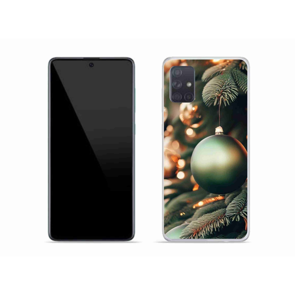 Gelový kryt mmCase na Samsung Galaxy A51 - vánoční ozdoby 1