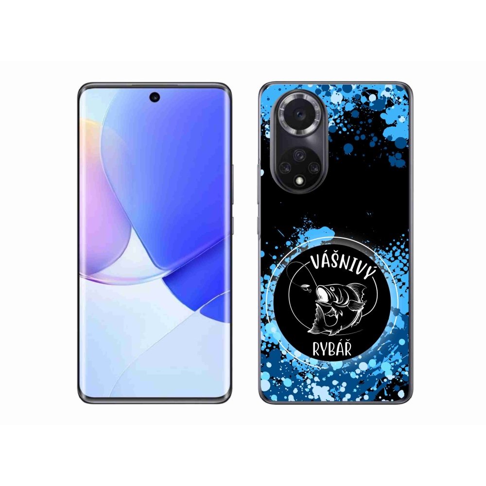 Gelový kryt mmCase na Huawei Nova 9 - vášnivý rybář černé pozadí