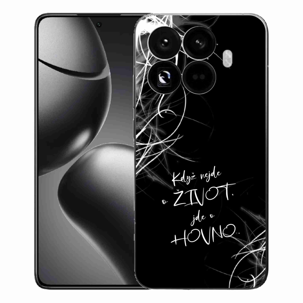 Gelový kryt mmCase na Xiaomi 15T Pro - vtipný text 16 černé pozadí