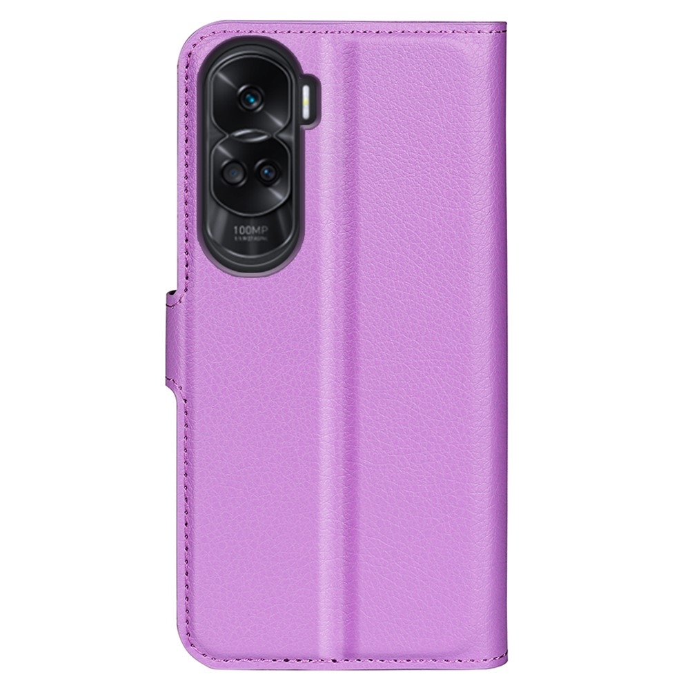 Litchi knížkové pouzdro na Honor 90 Lite - fialové