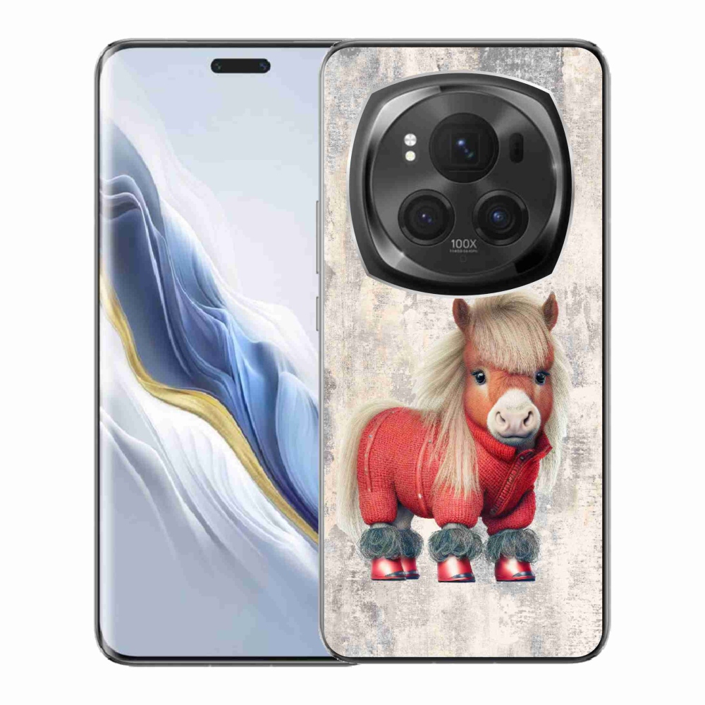 Gelový kryt mmCase na Honor Magic 6 Pro 5G - poník ve svetru