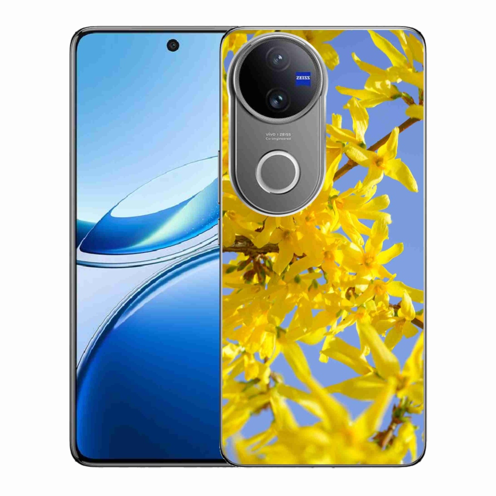 Gelový kryt mmCase na Vivo V50 5G - žluté květy