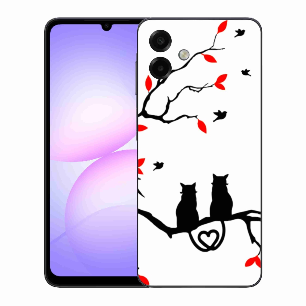 Gelový kryt mmCase na Samsung Galaxy A07 4G - kočičí láska