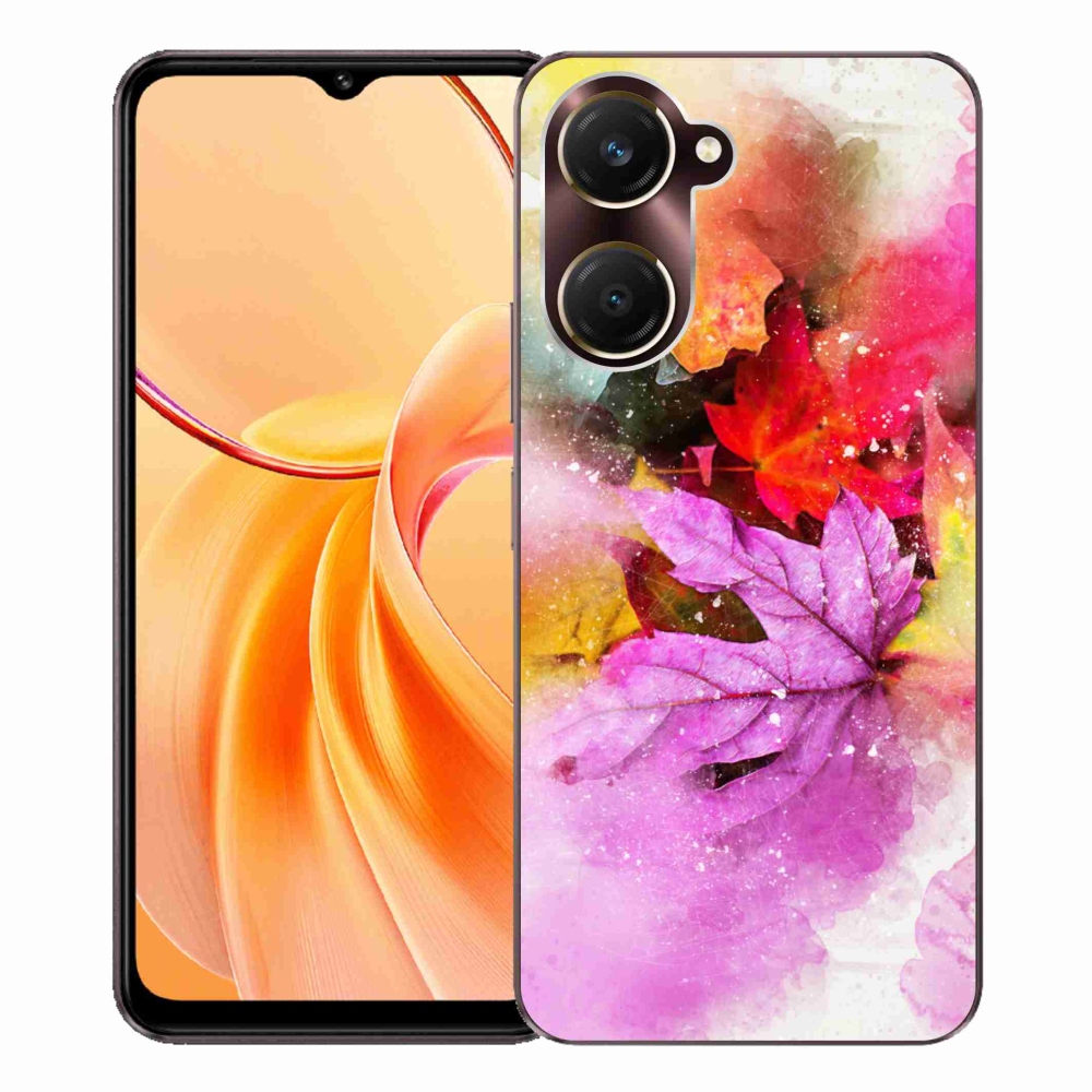 Gelový kryt mmCase na Vivo Y28s 5G - barevné listy