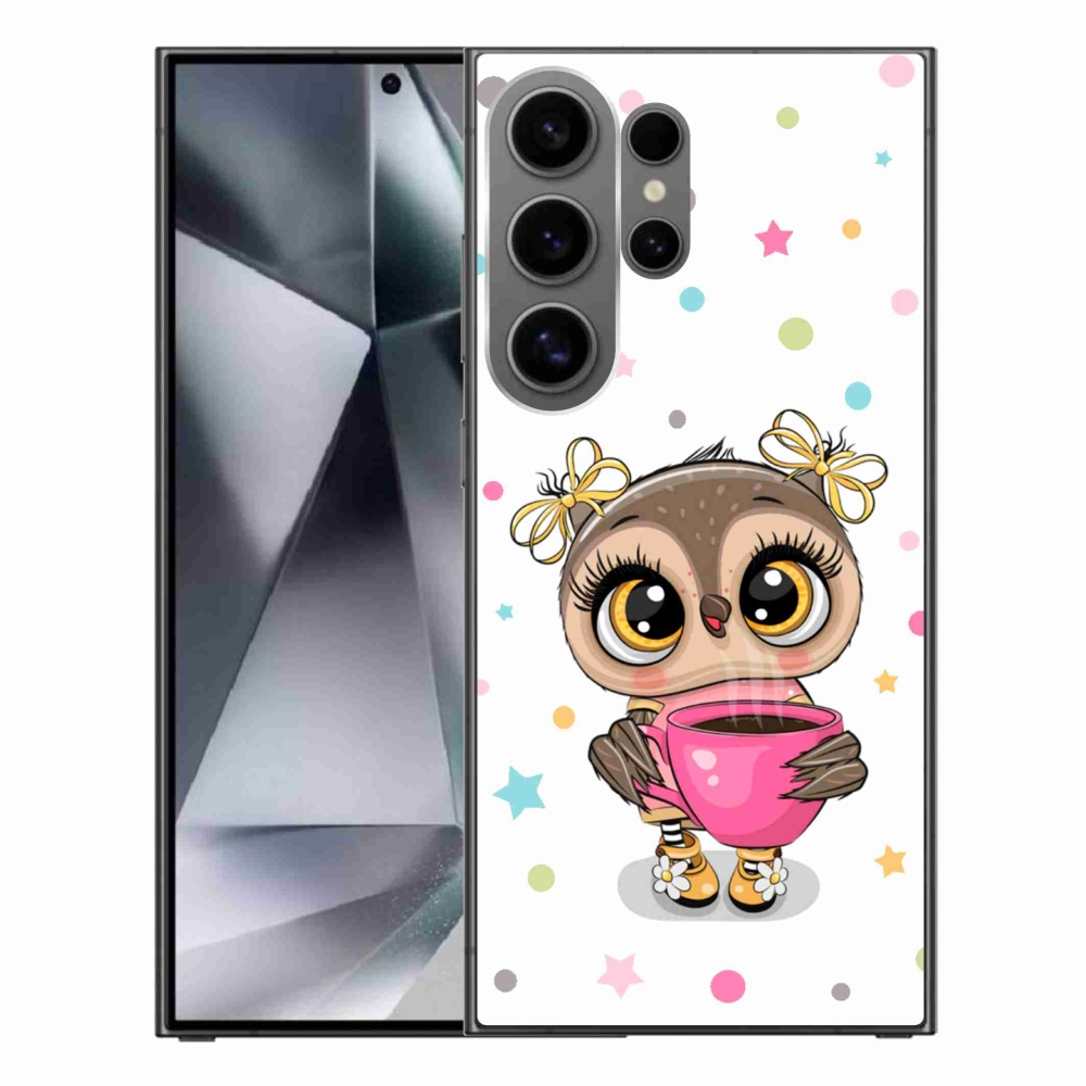 Gelový kryt mmCase na Samsung Galaxy S24 Ultra - kreslená sovička