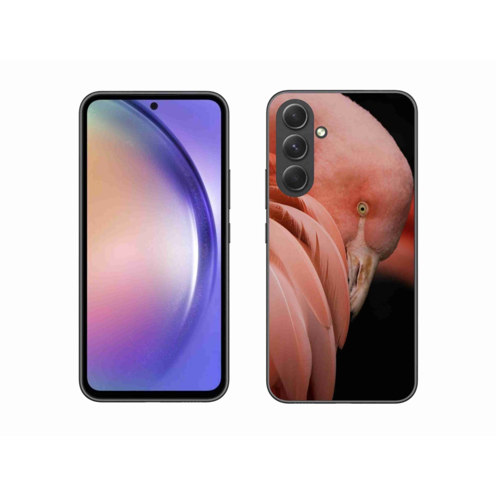 Gelový kryt mmCase na Samsung Galaxy A54 5G - plameňák 3
