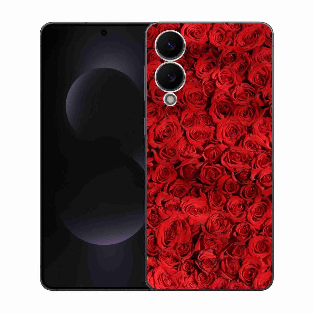 Gelový kryt mmCase na Samsung Galaxy S25 Edge - růže