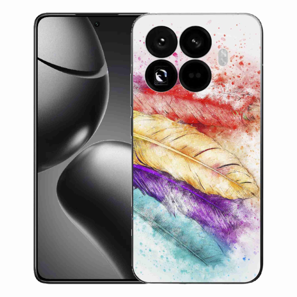 Gelový kryt mmCase na Xiaomi 15T Pro - barevné peří