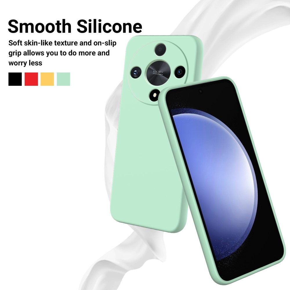 Liquid silikonový obal s poutkem na Honor Magic 6 Lite 5G - zelený