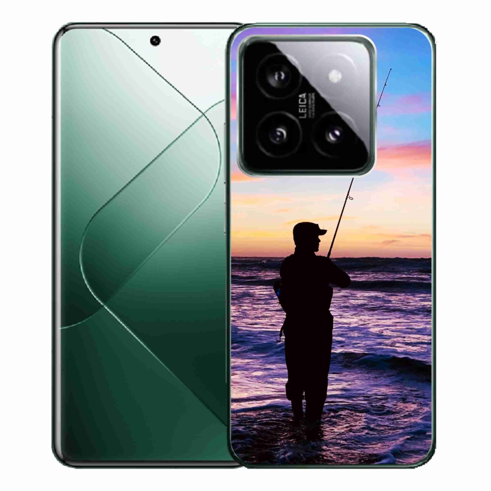 Gelový kryt mmCase na Xiaomi 14 Pro - rybaření 1