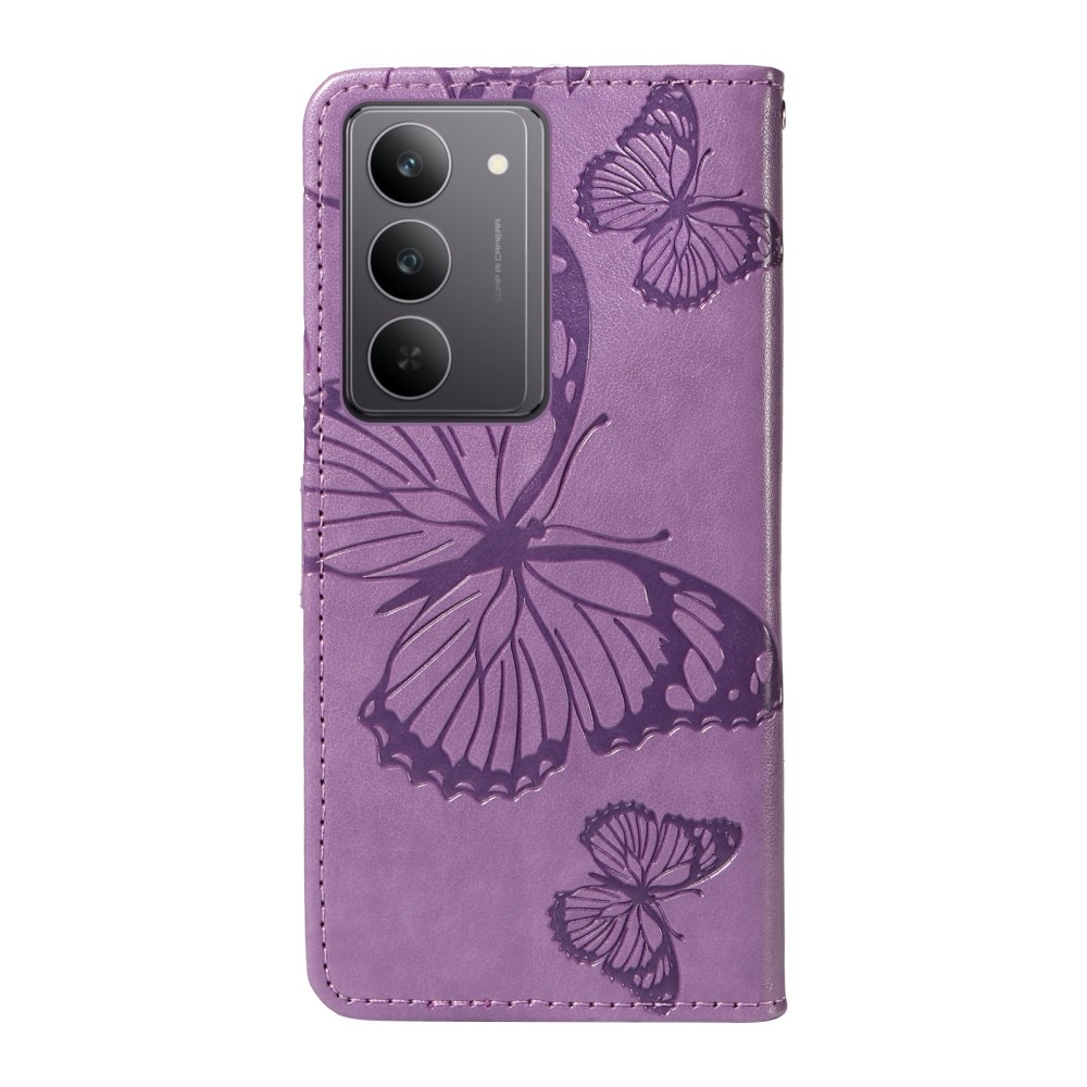 Big Butterfly knížkové pouzdro na Realme C75 - fialové