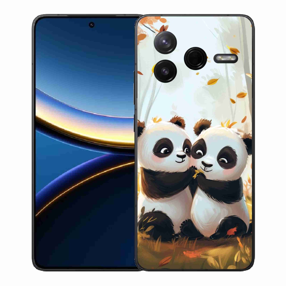 Gelový kryt mmCase na Xiaomi Poco F7 Pro - pandy