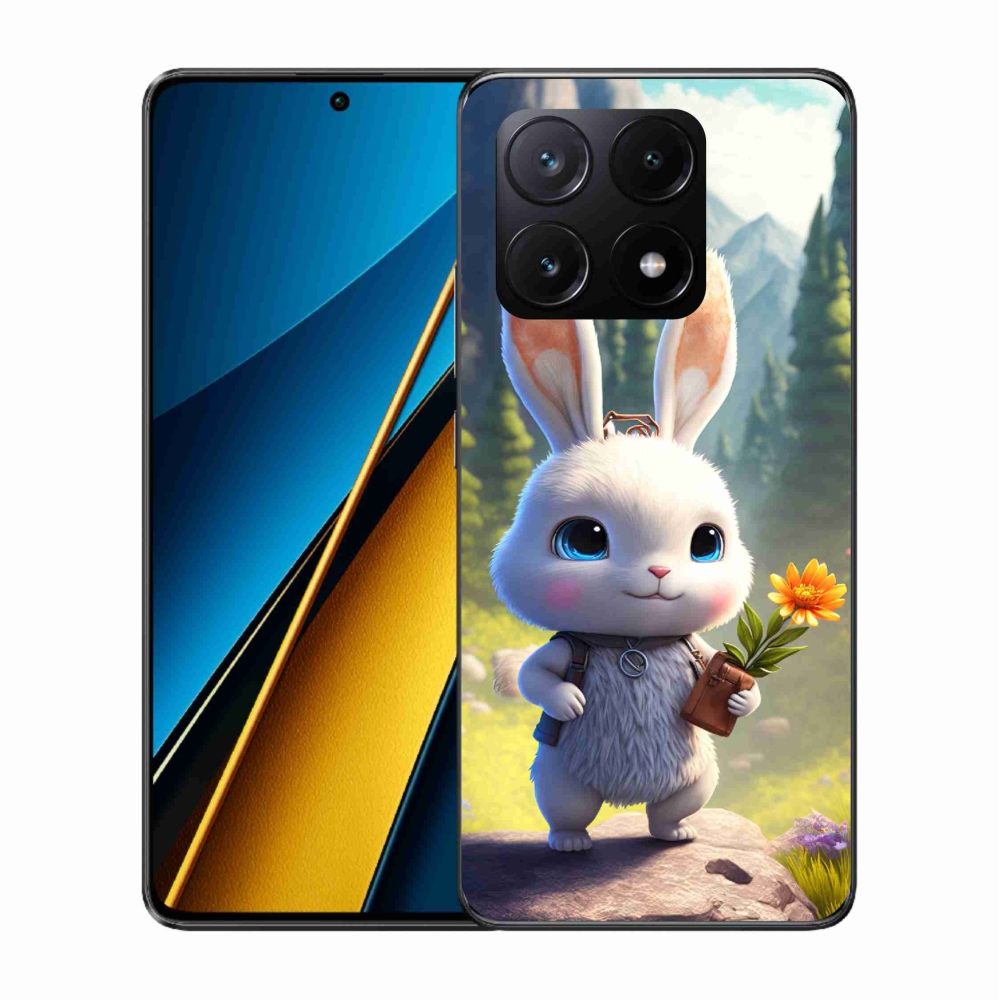 Gelový kryt mmCase na Xiaomi Poco X6 Pro 5G - roztomilý králíček