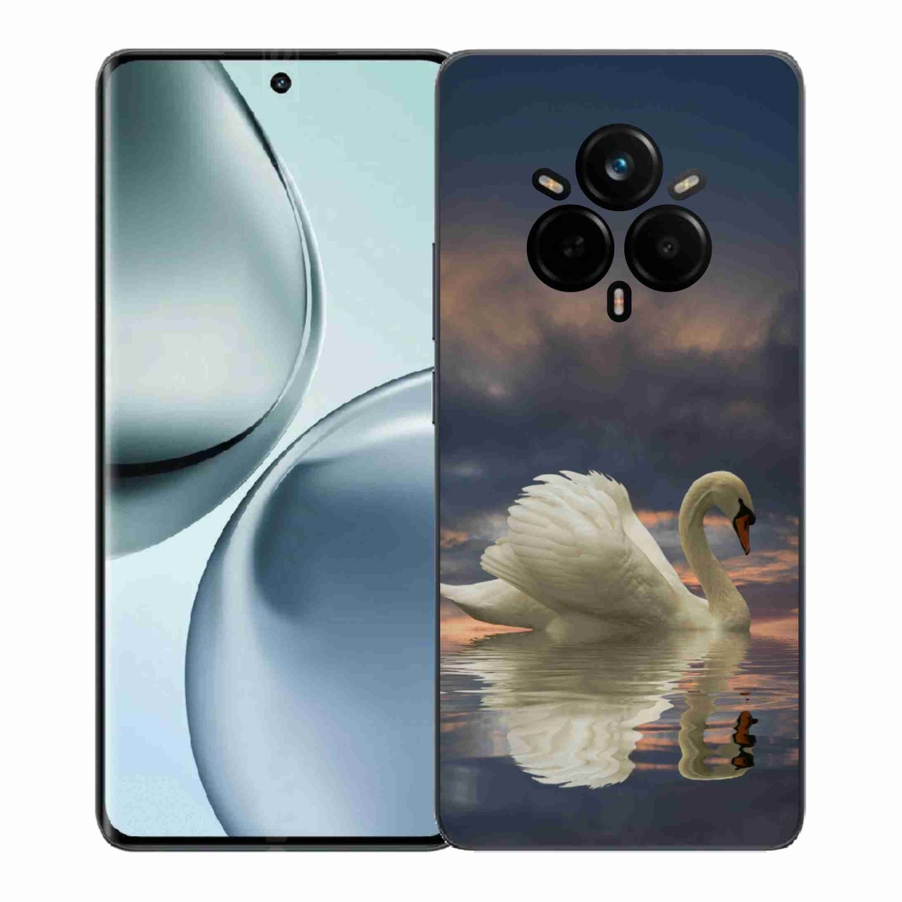 Gelový kryt mmCase na Realme 14 Pro+ 5G - labuť